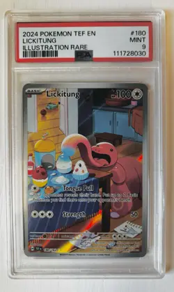 Lickitung 180/162 PSA 9 Mint 2024 Pokemon Illustration Rare Temporal Forces - Image 1