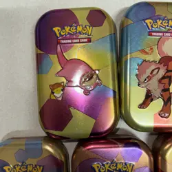 Empty Pokemon 151 Mini Tin Set Of F 5 NO PACKS Ghengar ETC - Image 2