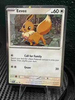 Pokemon TCG Destined Rivals - Eevee SVP 200 Checklane Blister Promo (Cosmo Holo) - Image 1