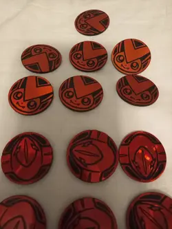 POKEMON OFFICIAL COIN BRAND HOLO STANDARD SIZE lot - Image 2