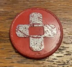 Pokemon TCG Official Acrylic Coin Damage Counter Red - Image 2