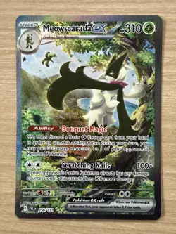 Pokemon TCG Meowscarada Ex 256/193 Paldea Evolved Special Illustration Rare - NM - Image 1