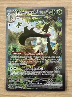 Pokemon TCG Meowscarada Ex 256/193 Paldea Evolved Special Illustration Rare - NM - Image 3