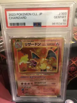 2023 POKEMON CLL JAPANESE CHARIZARD CARD#003 PSA 10 - Image 2
