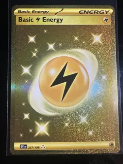 Pokemon TCG Basic Lightning Energy Scarlet & Violet 257/198 Hyper Rare Card - Image 1