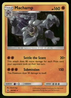 Machamp - 65/145 (Cosmos Holo) Holo 065/145 Blister Exclusives Pokemon - Image 1