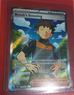 Brock's Scouting (#179/159) - Holofoil SV - Journey Together/NM - Pokemon - Image 1