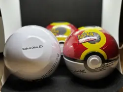 Pokemon TCG PokeBall Tin - E25 - Sealed NEW - 3 Booster Packs - Image 2