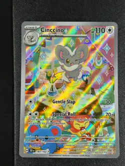 Cinccino 183/162 - Temporal Forces - Illustration Rare Pokemon Card NM - Image 1
