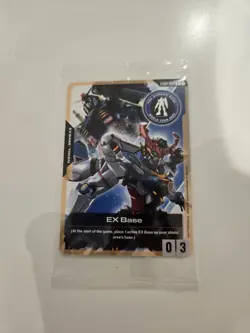 EX Base EXBP-003 Gundam World Tour 2025 Exclusive Promo TCG Card Game English - Image 1