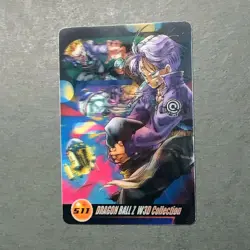 R206 Angel Goku Trunks 3D Dragon Ball Morinaga Wafer Card Super Rare 511 - Image 3