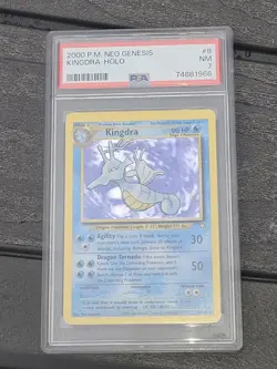 PSA 7 Holo Kingdra 2000 Neo Genesis Pokemon TCG Card - Image 1