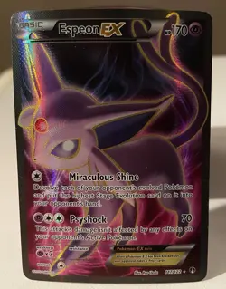 Espeon EX (Full Art) 117/122 Ultra Rare Holo Breakpoint Pokemon Card Rare 2016 - Image 1