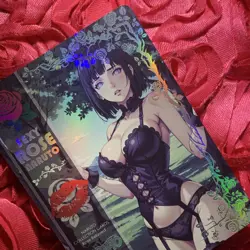 Hinata Hyuga NARUTO SEXY ROSE Goddess Anime Holo Waifu Girl Card - Image 5