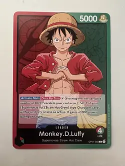 ONE PIECE Card Game Romance Dawn OP01-003 Monkey D Luffy Leader Pre Errata - Image 4
