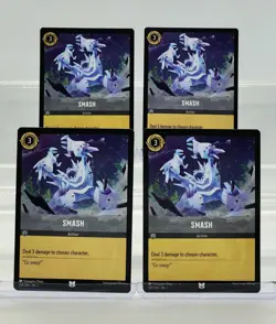 Disney Lorcana Smash 200/204 The First Chapter Uncommon 4 Cards Set - Image 1