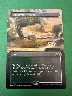 MTG / Windswept Heath / MH3 / #360 / Regular (Borderless) / Rare / NM - Image 1