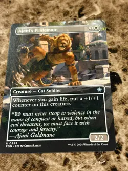 AJANI'S PRIDEMATE Magic the Gathering MTG Foundations Borderless - Image 1