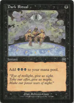 Dark Ritual C Mercadian Masques 129 - LP MTG - Image 1