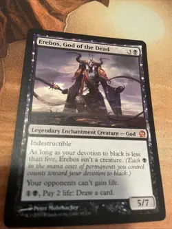 Erebos, God of the Dead - MP- Theros Regular Non-foil Mtg - Image 1