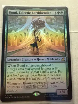 Bumi, Eclectic Earthbender Avatar: The Last Airbender: Eternal-Legal Foil MTG NM - Image 1