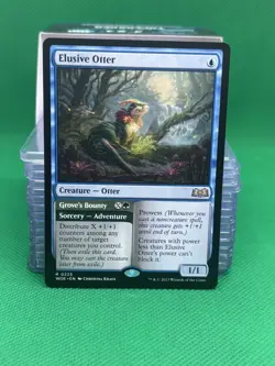 MTG - ELUSIVE OTTER // GROVE'S BOUNTY - Wilds of Eldraine (R) - Image 1
