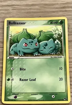 Pokemon TCG Bulbasaur 12/17 2005 POP Series 2 Tournament Promo MP - Image 1