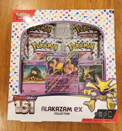 Pokemon TCG Scarlet & Violet 151 Alakazam EX Collection Box - Image 1