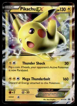 Pokemon TCG XY Promos #XY174 Pikachu EX MP - Image 1