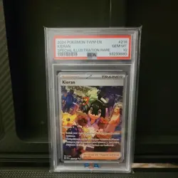 Pokemon Kieran SIR Special Illustration Rare 218/167 Twilight Masquerade PSA 10 - Image 1