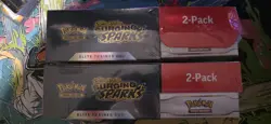 Pokemon Surging Sparks Costco Bundle Lot Of 2 Sealed ETB+BB - Image 1