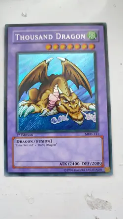 Yugioh Thousand Dragon MRD-143 Secret Rare 1st Edition AE - Image 1