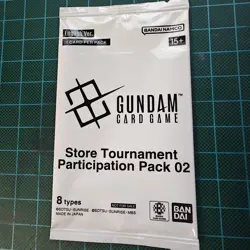 Gundam Card Game Store Tournament Participation Pack 02 English Sealed TCG Foil - Image 1
