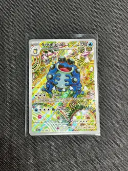 Seismitoad Black Bolt SV #105/086 Pokemon Card TCG IR NM ENGLISH - Image 1