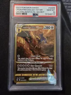 Pokemon Card - Origin Forme Dialga Vstar GG68/GG70 Crown Zenith - PSA 10 - Image 1