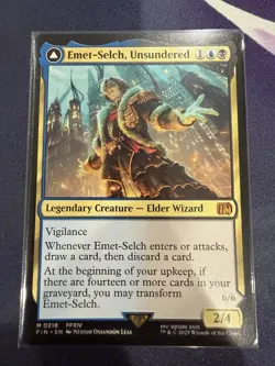 Magic the Gathering Emet-Selch Unsundered Card 218 Final Fantasy Set - Image 1