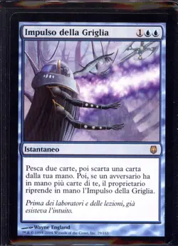 MTG MAGIC :IMPULSO DELLA GRIGLIA CARTA MAGIC IN ITALIANO NEAR MINT / MINT (8) - Image 1