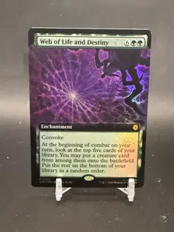 Web of Life and Destiny Extended Art MTG Spider-Man M0268 FOIL - Image 1
