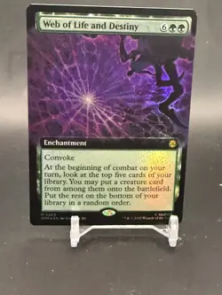 Web of Life and Destiny Extended Art MTG Spider-Man M0268 FOIL - Image 4