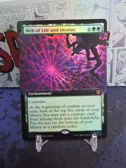 Web of Life and Destiny (Extended Art) Marvel's Spider-Man Foil MTG Near mint - Image 1