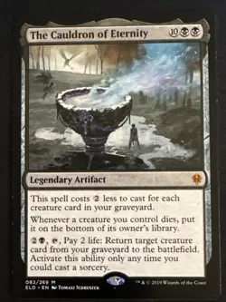 1x The Cauldron of Eternity (82) Throne of Eldraine LP MTG Magic the Gathering - Image 1