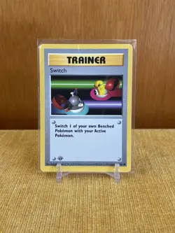 95/102 Switch 1st Edition Pokemon Base Set Shadowless NM - Image 1