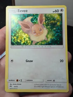(SU) Pokemon - Eevee - 12/12 McDonald's Promos 2019 12/12 Confetti Holo Promo LP - Image 1