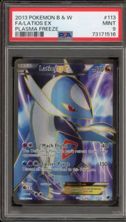 Pokemon Latios EX Plasma Freeze Full Art #113 PSA 9 Mint - Image 1
