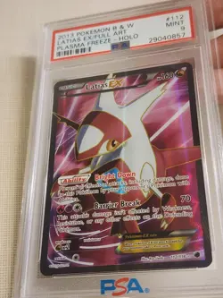 Latias EX (112 Full Art) 112/116 Plasma Freeze Holo Pokemon 2013 PSA 9 - Image 3