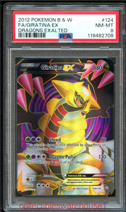 Pokemon Dragons Exalted Giratina ex 124 PSA 8 - Image 1
