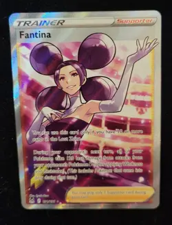 POKEMON LOST ORIGIN FANTINA FULL ART 191/196 TCG HOLO - Image 1