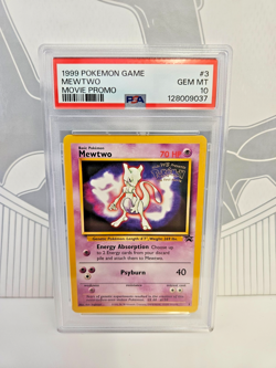 PSA 10 Mewtwo #3 Black Star Promo WOTC 1999 Pokemon Game - Image 1