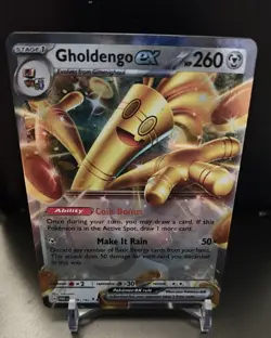 Pokemon TCG Gholdengo EX-139/182-SV04: Paradox Rift Double Rare Holo. Near Mint - Image 3