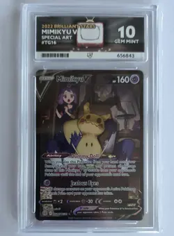 Pokemon Brilliant Star Mimikyu V TG16/TG30 Trainer Gallery ACE 10 GEM MINT - Image 1